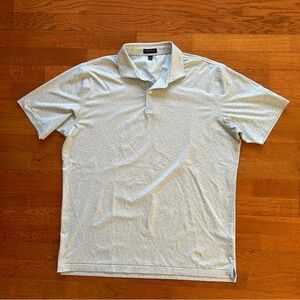 Peter Millar Crown Crafted Performance Golf Polo Blue AOP